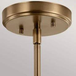 Elstead Pendelleuchte Glas Metall Ø 12,4 cm Vintage in Messing< Hängelampen|Bürolampen