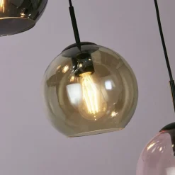 Searchlight Pendelleuchte Glas rund Ø 51 cm H: max. 1,2 m verstellbar< Hängelampen|Bürolampen