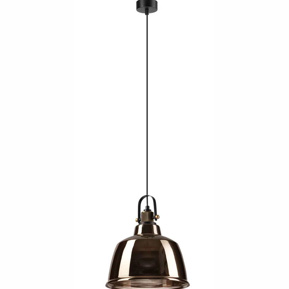 Lamkur Pendelleuchte Glas Schirm Industrial Vintage E27< Hängelampen|Industrie Lampen