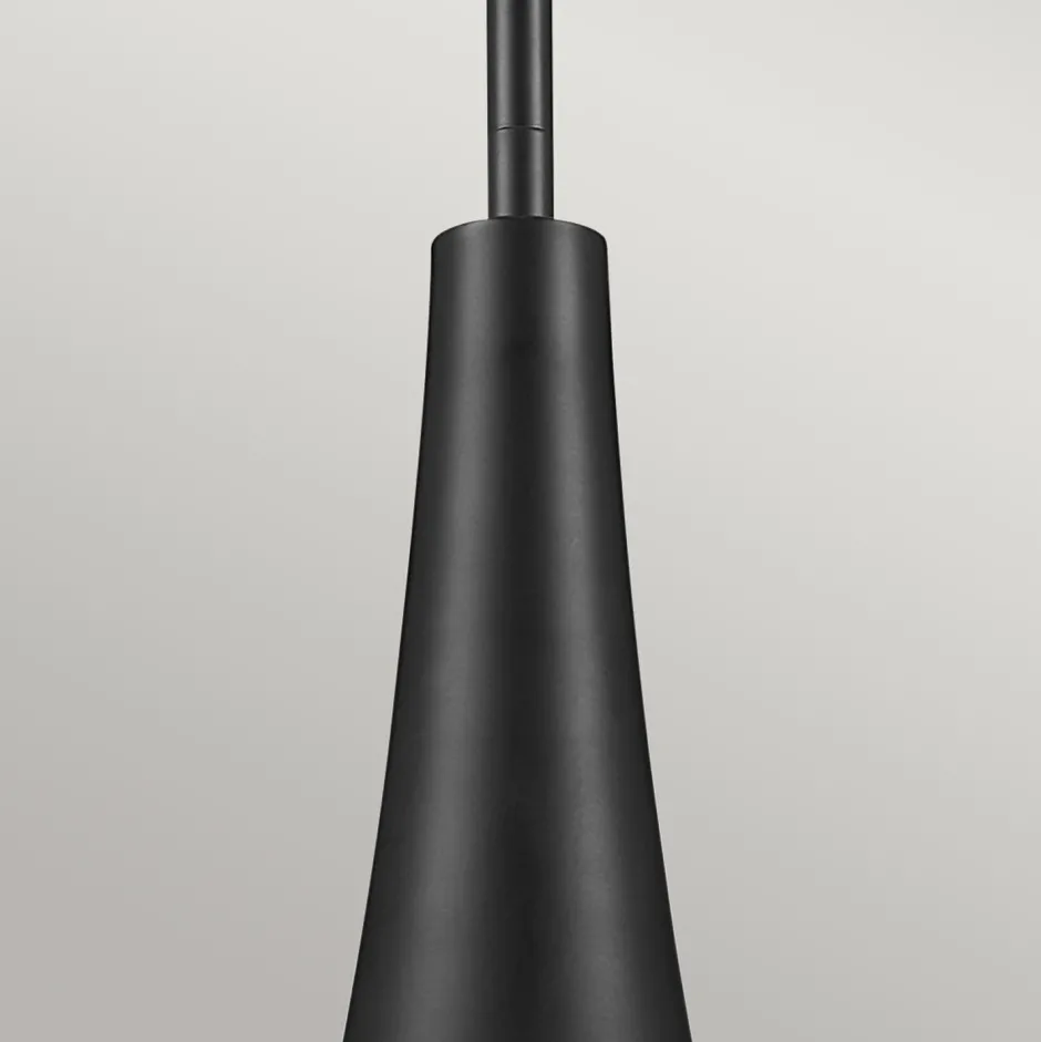 Elstead Pendelleuchte Glasschirm schmal Ø 17,8 cm H: max. 144,5 cm E27< Wohnzimmerlampen|Metall Lampen