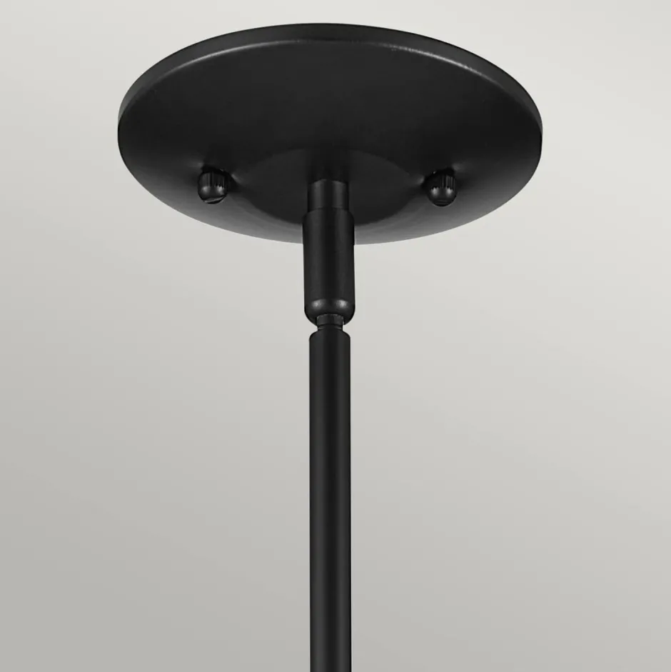 Elstead Pendelleuchte Glasschirm schmal Ø 17,8 cm H: max. 144,5 cm E27< Wohnzimmerlampen|Metall Lampen