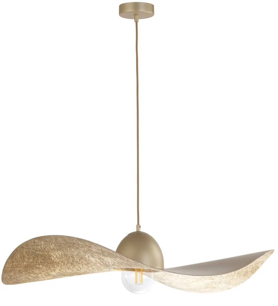 Hängelampen|Moderne Lampen*Sigma Pendelleuchte Gold E27 Modern Esszimmer MUNYA