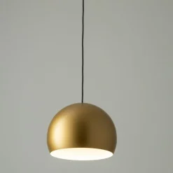 Nowodvorski Pendelleuchte Gold matt GU10 Ø 27,5 cm Metall Retro Kugel< Wohnzimmerlampen|Metall Lampen