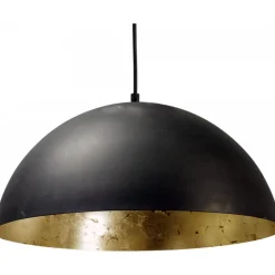 Hängelampen|Esszimmer Lampen*Masterlight Pendelleuchte Grau Metall Gold Ø40cm Design LARINO