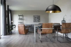 Hängelampen|Esszimmer Lampen*Masterlight Pendelleuchte Grau Metall Gold Ø40cm Design LARINO