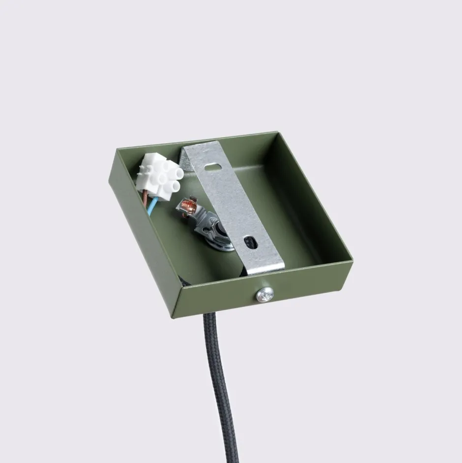 Wohnzimmerlampen|Metall Lampen*Sollux Pendelleuchte Grün schmal B: 8 cm H: max. 118 cm GU10 Modern