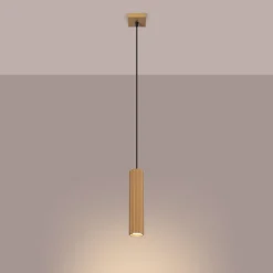 Hängelampen|Wohnzimmerlampen*Sollux Pendelleuchte GU10 B: 8 cm H: max. 118 cm Aluminium in Gold