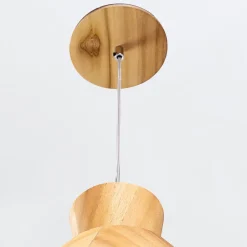 Elstead Pendelleuchte Holz Furnier Teak E27 D: 40 cm Modern< Hängelampen|Bürolampen