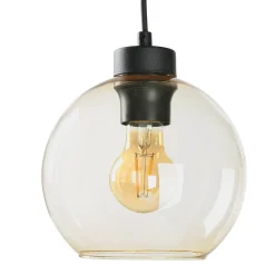 TK Lighting Pendelleuchte in Bernstein Graphit 6xE27 Esstisch< Glaslampen|Moderne Lampen
