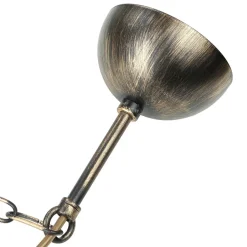 Hängelampen|Esszimmer Lampen*Jupiter Pendelleuchte in Braun antik L:74cm Esstisch Lampe