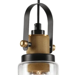 Lamkur Pendelleuchte Industrial Vintage Glas Schirm E27< Hängelampen|Industrie Lampen