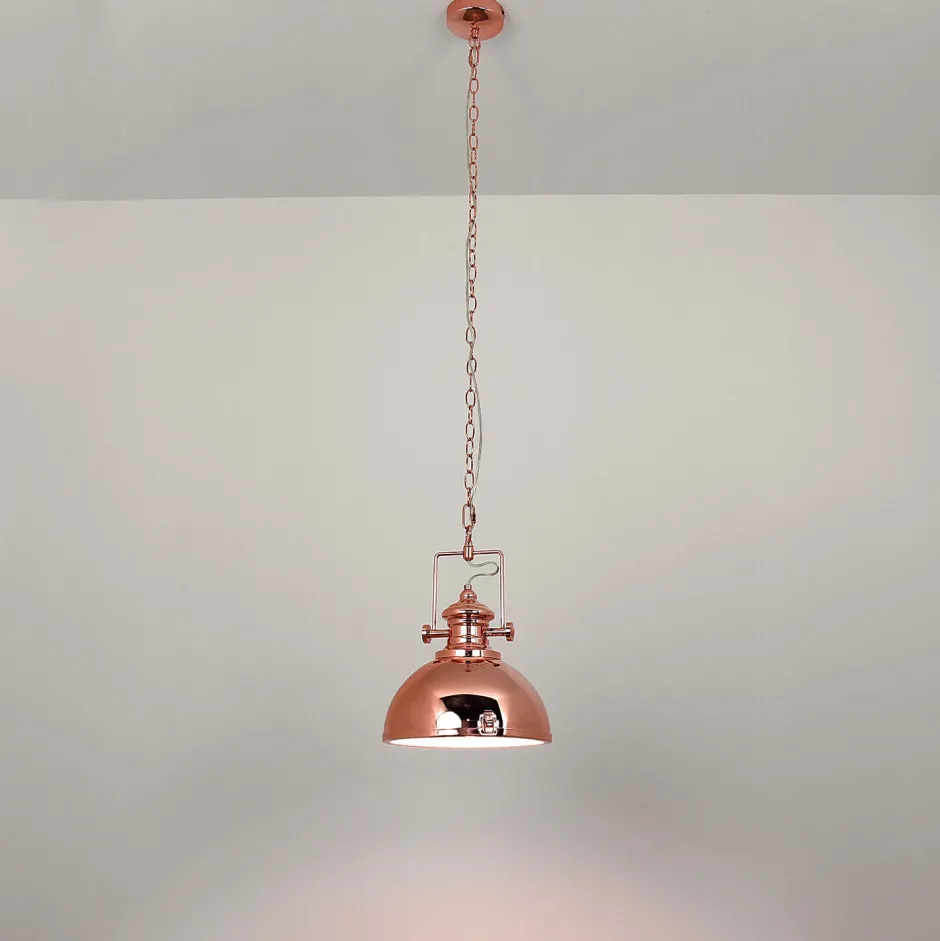 Searchlight Pendelleuchte INDUSTRIAL in Kupfer< Wohnzimmerlampen|Glaslampen