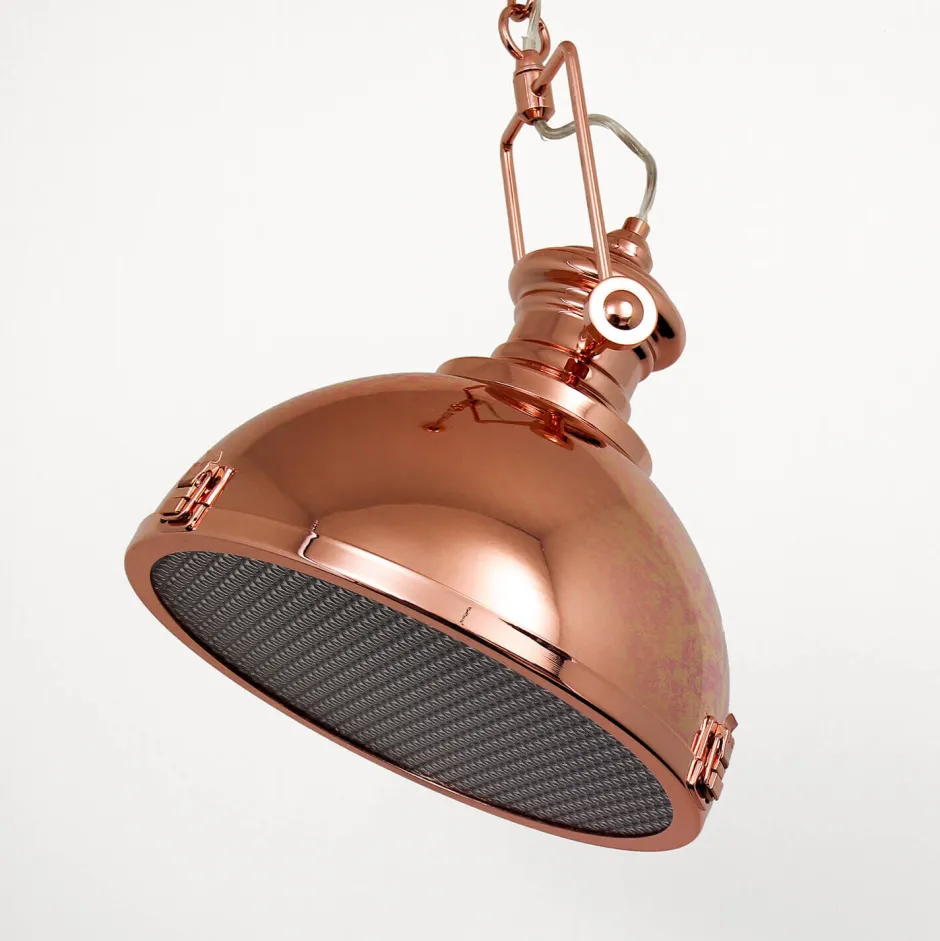 Searchlight Pendelleuchte INDUSTRIAL in Kupfer< Wohnzimmerlampen|Glaslampen