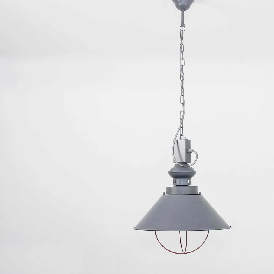 Hängelampen|Esszimmer Lampen*Nowodvorski Pendelleuchte Industriedesign Esstisch in Grau Kupfer