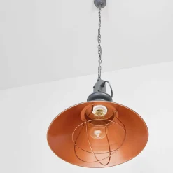 Hängelampen|Esszimmer Lampen*Nowodvorski Pendelleuchte Industriedesign Esstisch in Grau Kupfer