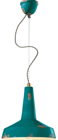 Bürolampen|Wohnzimmerlampen*Ferroluce Pendelleuchte Keramik E27 D: 35 cm H: max. 133 cm rund