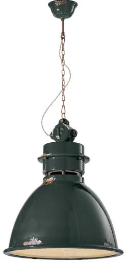 Wohnzimmerlampen|Rustikale Lampen*Ferroluce Pendelleuchte Keramik E27 H: max. 140 cm Vintage Design