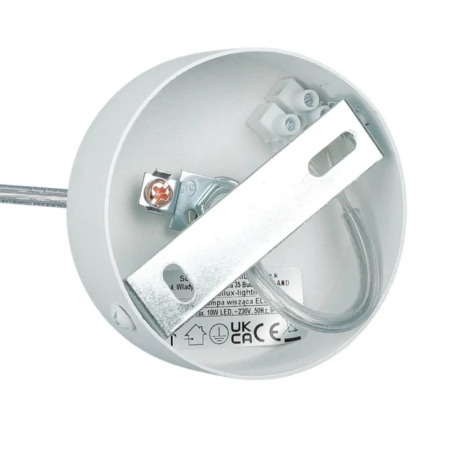 Wohnzimmerlampen|Keramiklampen*Sollux Pendelleuchte Keramik Weiß bemalbar Ø 7,5 cm schmal