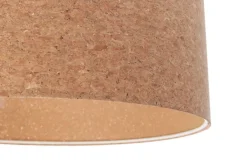 BPS Koncept Pendelleuchte Kork Ø 30 cm E27 Natur Weiß Modern< Moderne Lampen|Wohnzimmerlampen