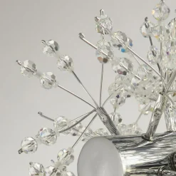 Hängelampen|Bürolampen*Searchlight Pendelleuchte Kristall 100 cm lang Chrom Klar 16x G9