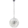 Hängelampen|Wohnzimmerlampen*Searchlight Pendelleuchte Kristall 7-flammig G9 D: 40 cm Glas Metall