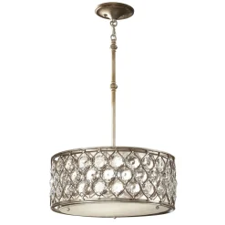 Elstead Pendelleuchte Kristall Rund Ø46cm in Silber< Küchenlampen|Moderne Lampen