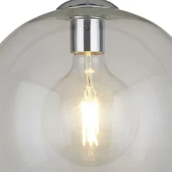 Searchlight Pendelleuchte Kugel Schirm Ø 30 cm Glas E27 H: max. 1,2 m< Hängelampen|Wohnzimmerlampen