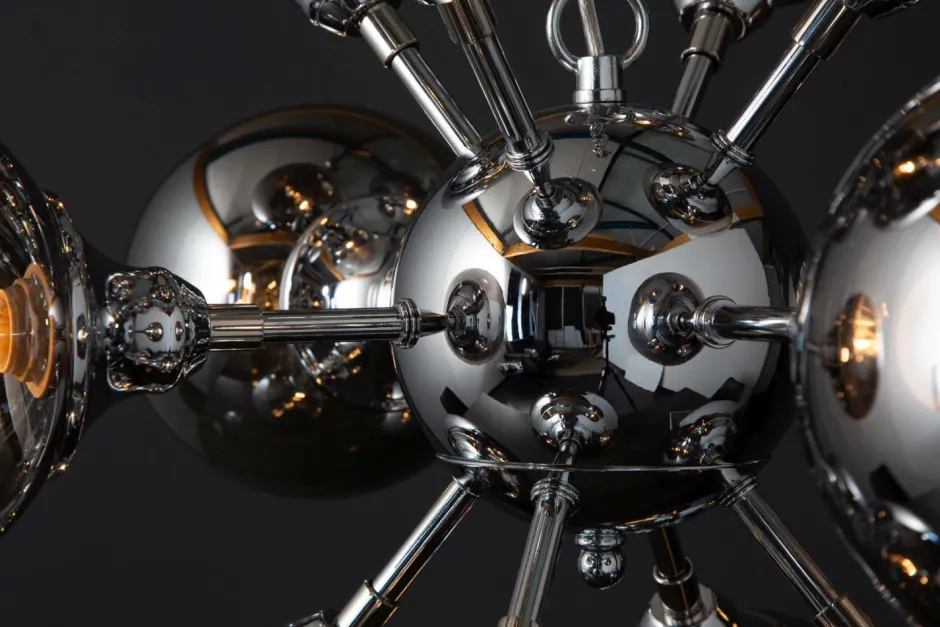 Invicta Interior Pendelleuchte Kugel Schirme in Silber Modern Design< Kugellampen|Moderne Lampen