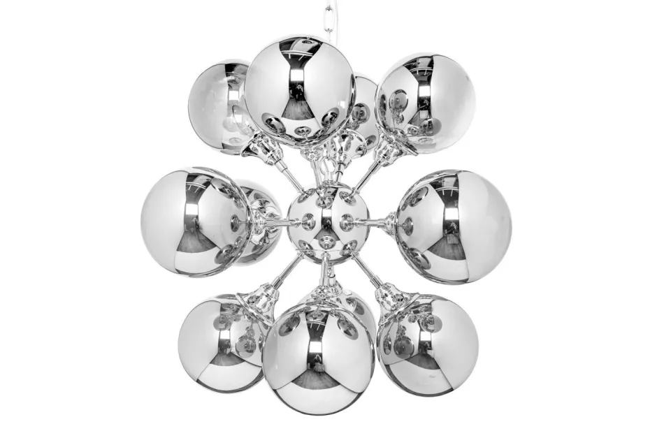 Invicta Interior Pendelleuchte Kugel Schirme in Silber Modern Design< Kugellampen|Moderne Lampen