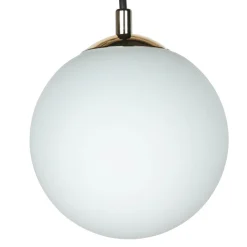 Emibig Pendelleuchte Kugelschirm Schwarz Weiß Gold E14< Hängelampen|Esszimmer Lampen