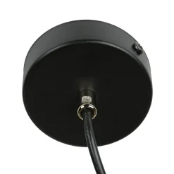 Emibig Pendelleuchte Kugelschirm Schwarz Weiß Gold E14< Hängelampen|Esszimmer Lampen