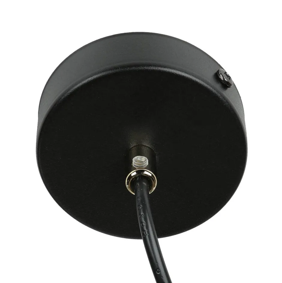 Emibig Pendelleuchte Kugelschirm Schwarz Weiß Gold E14< Hängelampen|Esszimmer Lampen