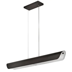 Elstead Pendelleuchte LED 116,8 cm lang Metall Glas Schwarz Modern< Hängelampen|Led Lampen