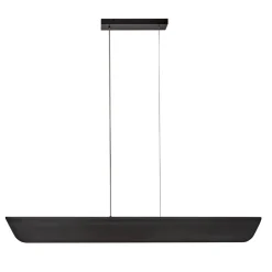 Elstead Pendelleuchte LED 116,8 cm lang Metall Glas Schwarz Modern< Hängelampen|Led Lampen