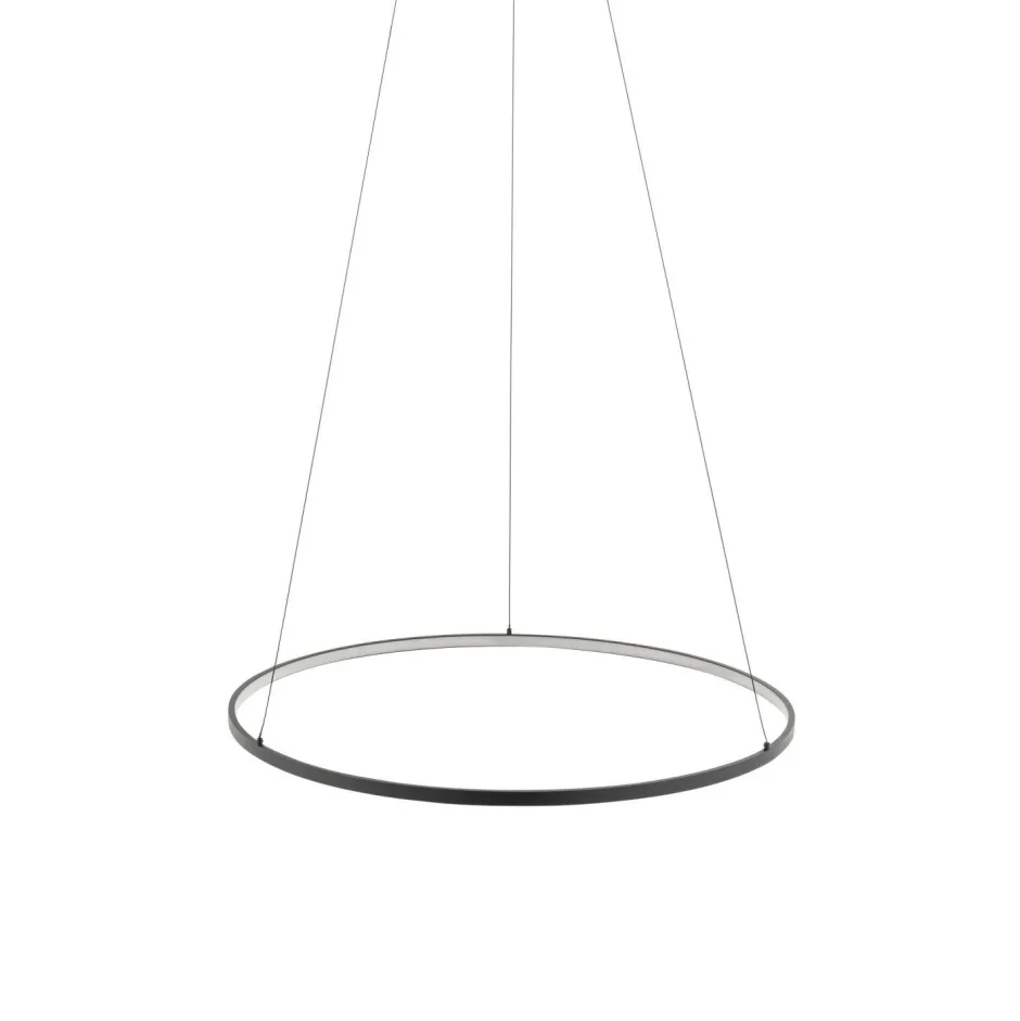 Hängelampen|Led Lampen*Nowodvorski Pendelleuchte LED Schwarz 4000 K 700 lm Ø 60 cm Metall