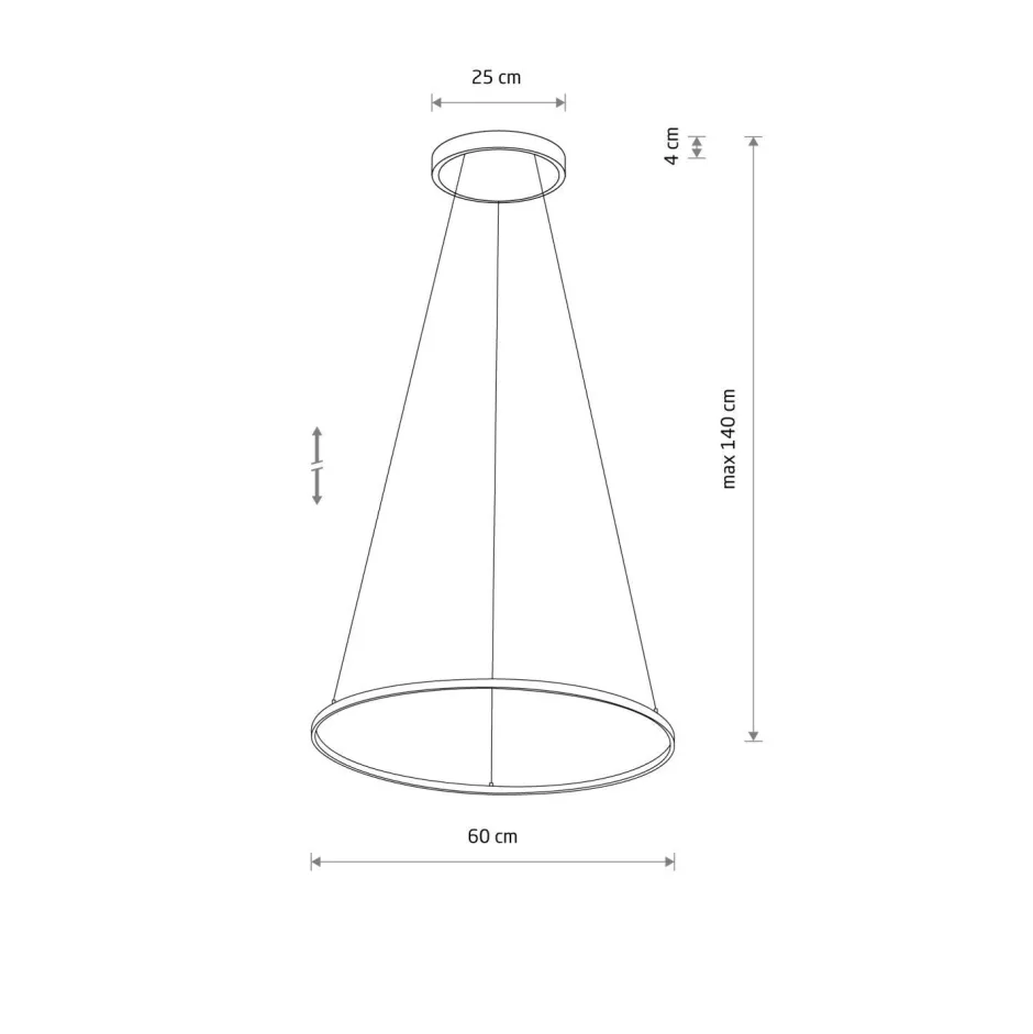 Hängelampen|Led Lampen*Nowodvorski Pendelleuchte LED Schwarz 4000 K 700 lm Ø 60 cm Metall