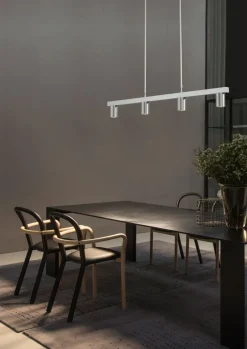 Masterlight Pendelleuchte länglich Metall 4-flammig 100 cm breit< Wohnzimmerlampen|Esszimmer Lampen