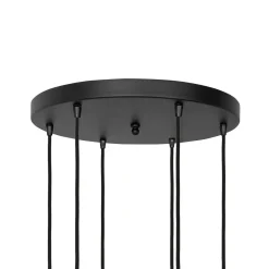 Giovanni Battista Pendelleuchte Messing Eisen Ø 40 cm 6-flammig E27 Schwarz< Bürolampen|Lampen Aus Aller Welt