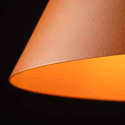Hängelampen|Esszimmer Lampen*TK Lighting Pendelleuchte Metall Ø 25 cm H: 160 cm verstellbar Orange E27