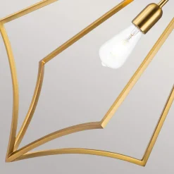 Hängelampen|Bürolampen*Elstead Pendelleuchte Metall B: 48,9 cm in Messing E27 verstellbar