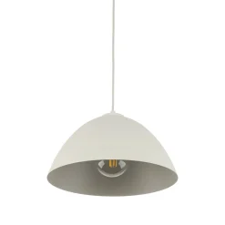 Hängelampen|Esszimmer Lampen*TK Lighting Pendelleuchte Metall Beige Ø 34 cm rund Höhe verstellbar E27