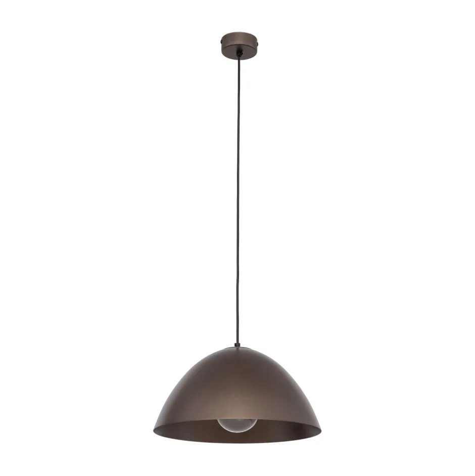 TK Lighting Pendelleuchte Metall Braun Ø 34 cm rund H: max. 165 cm E27< Hängelampen|Esszimmer Lampen