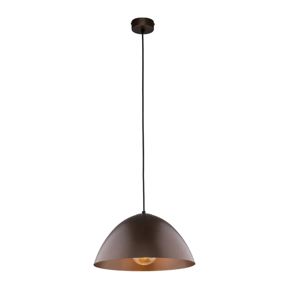 TK Lighting Pendelleuchte Metall Braun Ø 34 cm rund H: max. 165 cm E27< Hängelampen|Esszimmer Lampen