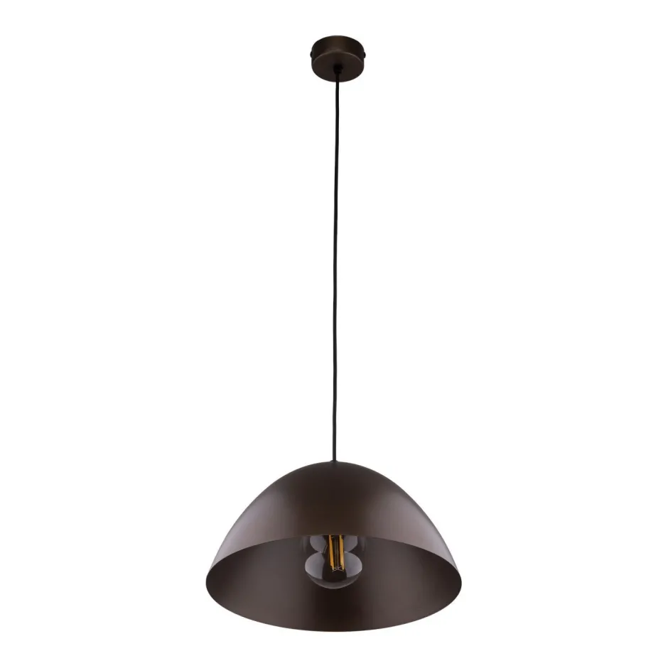 TK Lighting Pendelleuchte Metall Braun Ø 34 cm rund H: max. 165 cm E27< Hängelampen|Esszimmer Lampen