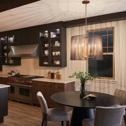 Hängelampen|Bürolampen*Elstead Pendelleuchte Metall D: 66 cm H: max. 155 cm rund 6x E14