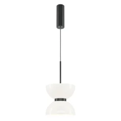 Led Lampen|Hängelampen*Maytoni Pendelleuchte Metall Glas LED Ø 22 cm H: max. 350 cm