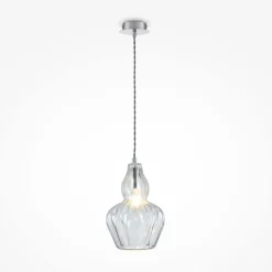 Maytoni Pendelleuchte Metall Glas E14 Ø 16 cm H: max. 143 cm< Hängelampen|Esszimmer Lampen