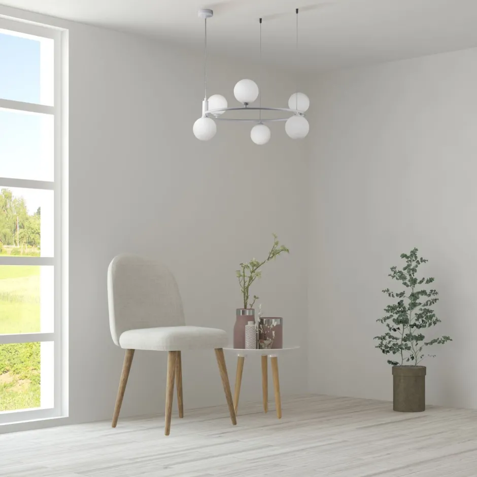 Hängelampen|Bürolampen*Maytoni Pendelleuchte Metall Glas G9 B: 58 cm H: max. 184 cm