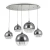 Hängelampen|Esszimmer Lampen*Maytoni Pendelleuchte Metall Glas H: max. 95 cm Nickel E27 JOY
