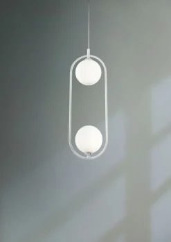 Maytoni Pendelleuchte Metall Glas G9 H: max. 204 cm Weiß Modern< Hängelampen|Esszimmer Lampen